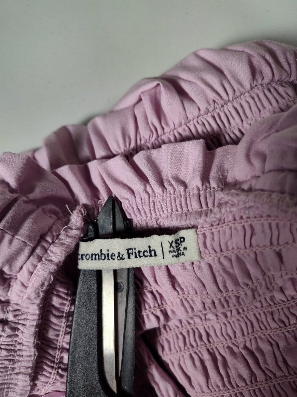 Abercrombie & Fitch Lavender Smocked Bodice Easy Maxi Dress XSP - Picture 6 of 7